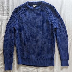 J. Crew Shaker Knit Stitch Crew Neck Men's Sweater Sz M